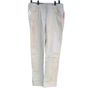 Izod women's size 13 khaki stretch skinny pants,nwt
